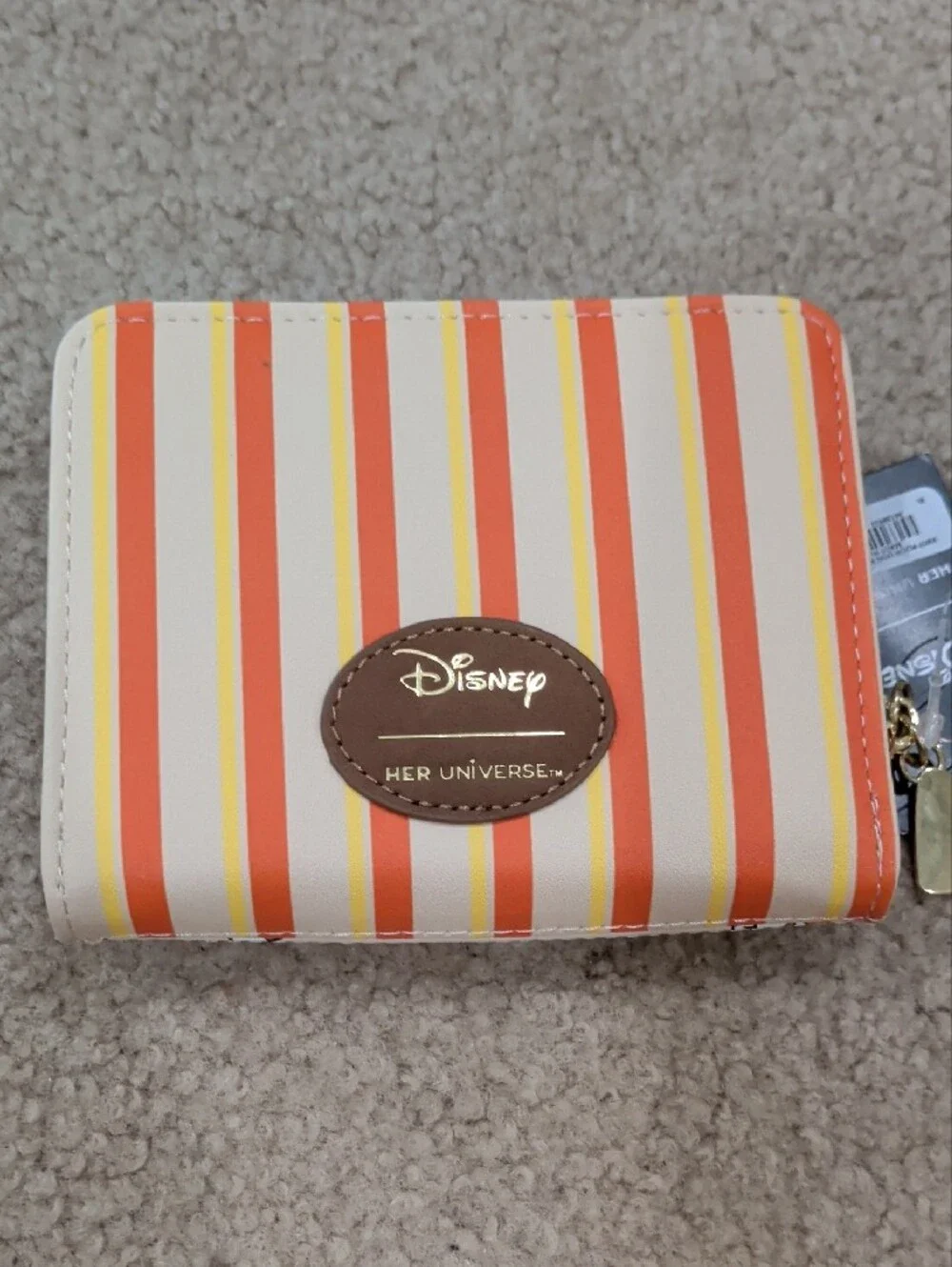 Her Universe Beige Orange Candy Corn Winnie the Pooh Pumpkin Wallet